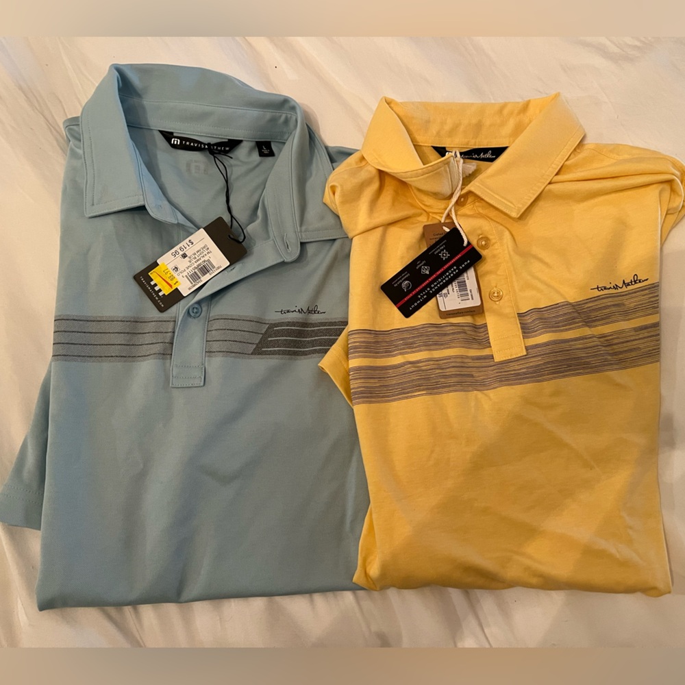Two Travis Mathew Golf T-shirts